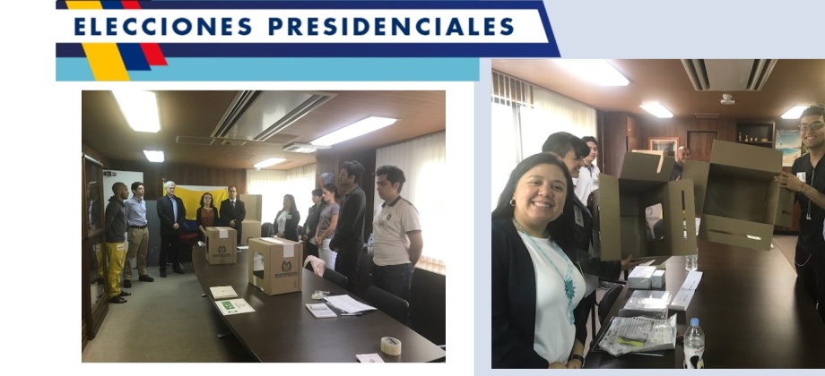Hoy domingo 17 de junio culmina la  jornada electoral presidencial de segunda vuelta en el Consulado de Colombia en Tokio