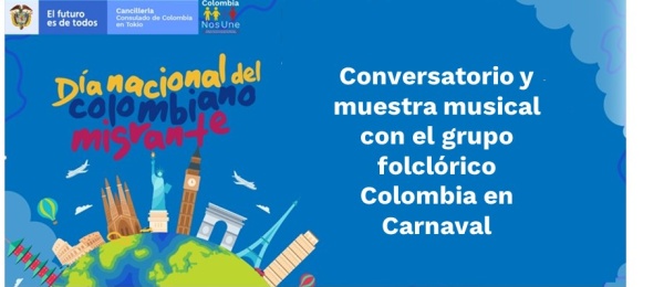 Conversatorio y muestra musical con el grupo folclórico Colombia en Carnaval