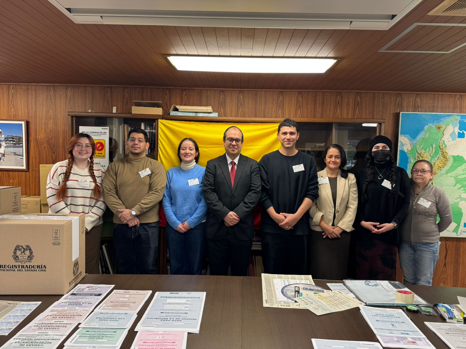 Consulado de Colombia en Tokio inició la jornada de votación para el Congreso de la República 2026