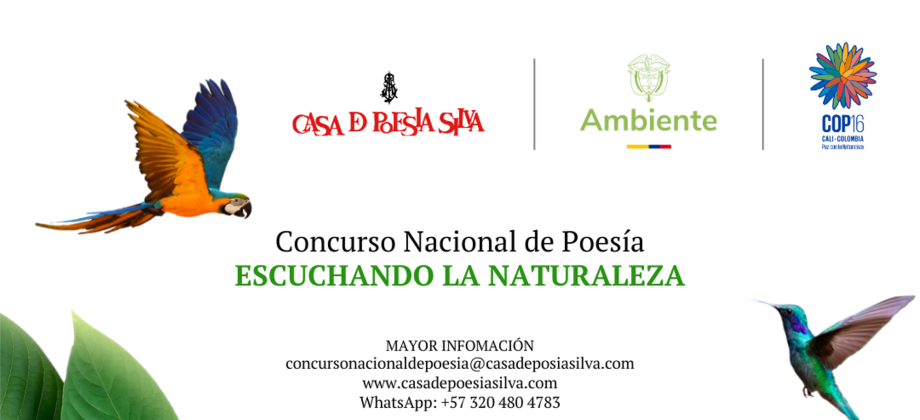 La Embajada de Colombia en Japón invita a participar en el Concurso Nacional de Poesía "Escuchando la Naturaleza"