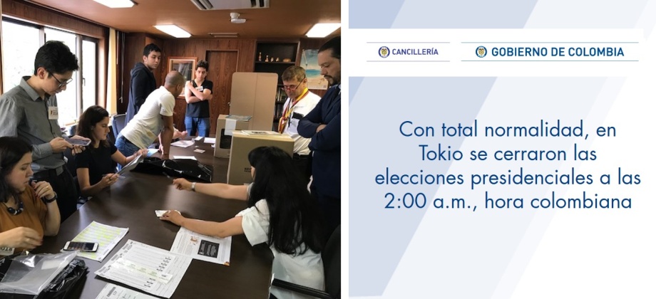 Con total normalidad, en Tokio se cerraron las elecciones presidenciales a las 2:00 a.m., hora colombiana