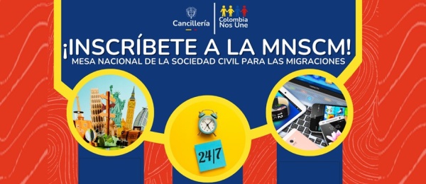 Embajada de Colombia en Japón y su sección consular invitan a inscribirse en la Mesa Nacional de la Sociedad Civil para las Migraciones