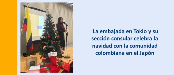 La embajada en Tokio y su sección consular celebra la navidad con la comunidad colombiana