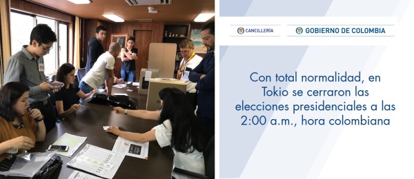 Con total normalidad, en Tokio se cerraron las elecciones presidenciales a las 2:00 a.m., hora colombiana